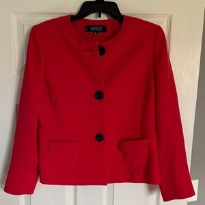 Kasper Women's Vibrant Red Blazer